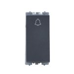 Wipro Northwest Nowa 6A Bell Push, Silver Grey (pack of 20)