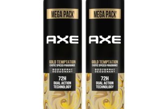 Axe Gold Temptation Long Lasting Deodorant Bodyspray For Men, 215ml, Pack of 2