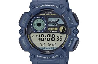 Casio Resin Digital Blue Dial Unisex Watch-Ws-1500H-2Avdf, Blue Band