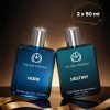 THE MAN COMPANY HOPE + DESTINY EDP Premium Long Lasting Perfume for Men – Pack of 2 (2 x 50ml) Eau de Parfum  –  100 ml(For Men)