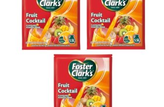 Foster Clark Fruit Cocktail Flavored Powder Drink 20g Packet – Makes 1.5L (3 x 20g) | Imported Drink Mixes | Rich Beverage Mix for Instant Refreshment