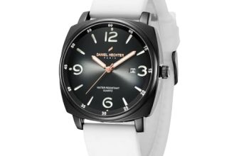 Daniel Hechter Paris Vaneau Collection Analog Watch for Men – Water Resistant Quartz Movement, Date Display with Silicon Strap