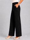 CLOWALL Regular Fit Women Black Trousers