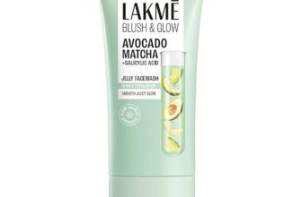 LAKME Blush & Glow, Jelly Face Wash, 150 g, for Hydrated and Comfortable Skin, with Avocado Matcha & Salicylic Acid