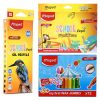 Maped Colouring Kit Set of 3|15 Erasable Plastic Crayons + 12Jumbo Wax Crayons + 15 Oil Pastels|Mega Coloring Combo|Gift pack for Kids-Ideal birthday, return gift, or festive gift option