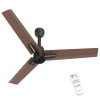 Polycab Wizzy Neo 1200mm 5-Star BLDC, Remote Ceiling fan for Living Room| 55% Energy Saving, 100% Copper, High Air Delivery, 6 Speed Setting | 4-yr Warranty,Free Installation【Brown Copper】