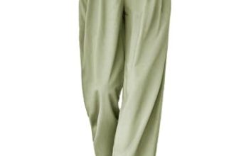 KOTTY Women’s Cotton Blend Straight Fit Cross Pocket Solid Trousers