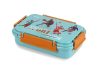 CELLO Delish Insulated Lunch Box, Sky Blue | Inner Stainless Steel Compartment | Silicon Seal in The Lid with 4 Sided Click Locks | Ideal for College,Office, Outdoor Activities