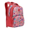 Gear Wow 17″/25L Medium Water Resistant School Bag/Casual Backpack/Daypack/4 Compartment Travel Backpack/Kids Bag for Girls – Pink