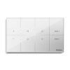 Havells Crabtree iSense Smart Monoblock Touch Panel with1 Fan regulator, 3 ON/OFF switch, 2 Scene (White) I Compatible with 4M Gang Box I Mesh connectivity I Compatible with Alexa, Google Home