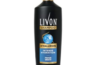 Livon Hyaluron Shampoo for Women & Men | Hydrates Dry & Dull Hair | 2x Soft & Shiny Hair | No Parabens | 340ml