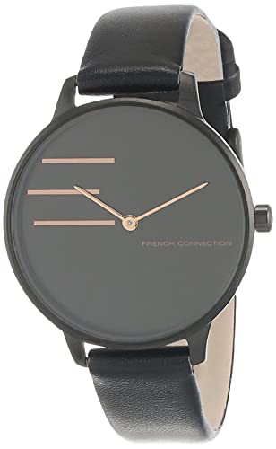 French Connection Leather Analog Black Dial Women’s Watch-Fcn00013A