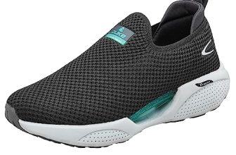 Duke Mens Slip-On Sports Shoes | Lightweight, Breathable & Comfortable Walking Sneakers | Easy to wear Slip-On Design Grey