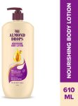 BAJAJ Almond Drops Nourishing Body Lotion with Almond Butter, 72 Hr Moisture Retention(610 ml)