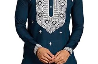Kalaanj Men’s Embroidered Silk Kurta || Only Kurta (KALSS2503MK-Blue-XXL)