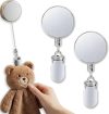 Hddify Self Adhesive Retractable Towel Clip Holder, Stainless Steel No Drill Wall Mounted Cloth Hanger with Pull Cord for Dish Towels, Hand Towels and Cleaning Rags in Kitchen or Bathroom