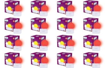 Philips 0.5W LED Bulb Red | Joy Vision Plug-and-Play LED Night Lamp | Night Light for Bedrooms & Corridors | 2-Pin Socket | Energy Saving, Long Life | Pack of 24