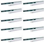 Bajaj 20W Cool Day Light LED Tubelight (Pack Of 10) | LED Tube Light For Home | IR Free | UV Free | Voltage Surge Protection Of 4 KV | Bright & Energy Efficient | White | 1 Yr Warranty