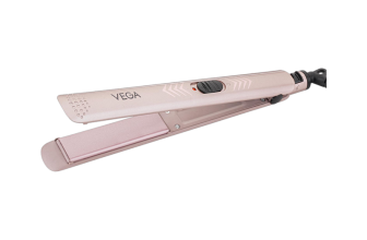VEGA K-Shine Ceramic Plates for Women Hair VHSH-28 Hair Straightener(Gold)