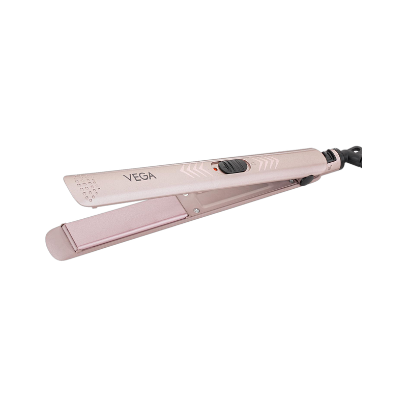 VEGA K-Shine Ceramic Plates for Women Hair VHSH-28 Hair Straightener(Gold)