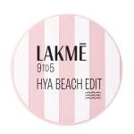 Lakme 9to5 Hya Matte, Beach Edit Cushion Foundation, C 390-Cool Cocoa, Matte Finish, Buildable Coverage, SPF 40, 12 gm