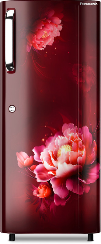 Panasonic 230 L Direct Cool Single Door 3 Star Refrigerator(Becky Red Floral, NR-A242CFRN)