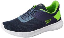 Reebok Mens Genesis Runner M Hoops Blue/Vector Navy/Lime Slime Sneaker – 9 UK (IQ7234)