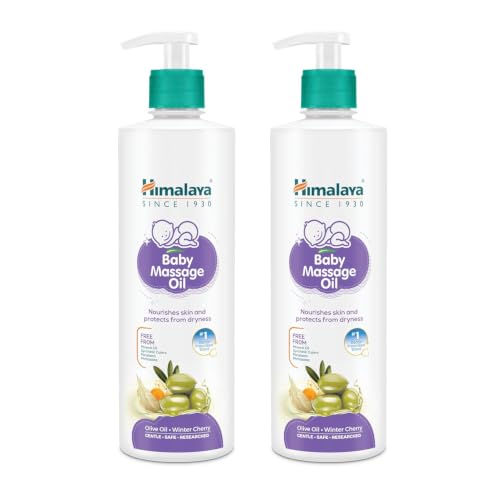 Himalaya Baby Massage Oil, 1L – 500ml x Pack of 2