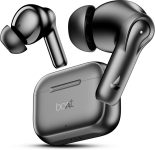 boAt Airdopes 161, Adv 4Mic ENx, 50H Battery,Fast Charge,13mm Driver, Metallic Finish Bluetooth(Carbon Black, True Wireless)