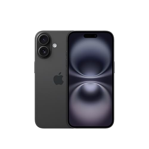 Apple iPhone 16 128 GB: 5G Mobile Phone with Camera Control, A18 Chip and a Big Boost in Battery Life. Works with AirPods; Black