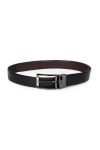 Louis Philippe Men 100% Italian Leather Dual Tone Zinc Alloy Buckle Formal Reversible Belt