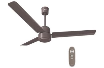 Reo by Havells Unnovate|Remote Controlled|Reverse Rotation Mode| Timer Setting| Low Noise with 2 Year Warranty BLDC Motor 1200 mm Ceiling Fan(5 Star | Cocoa Brown | Pack of 1)