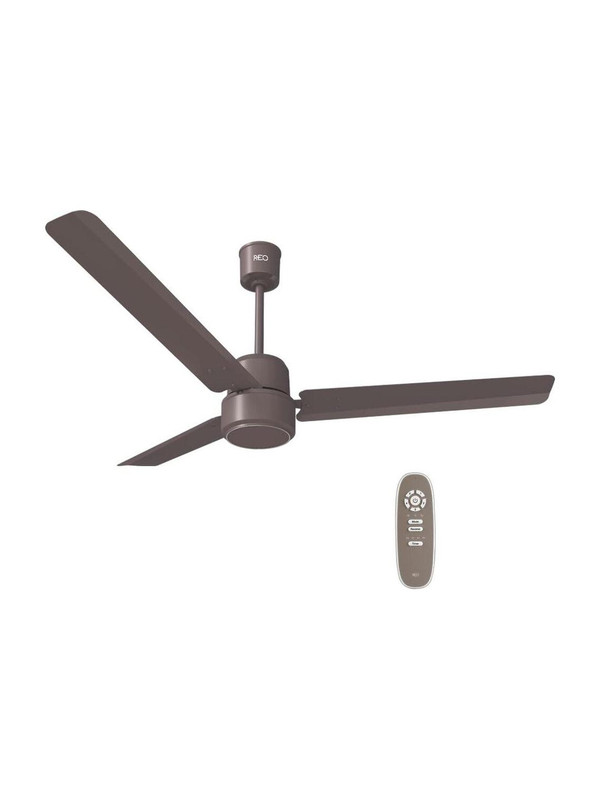 Reo by Havells Unnovate|Remote Controlled|Reverse Rotation Mode| Timer Setting| Low Noise with 2 Year Warranty BLDC Motor 1200 mm Ceiling Fan(5 Star | Cocoa Brown | Pack of 1)