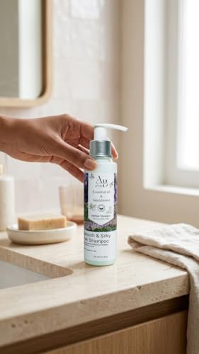 AREH BEAUTY Herbal Shampoo with Essential Oil & Sandalwood, 100ml, Smooth & Silky Hair Formula