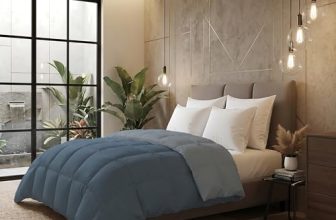 Monte Carlo Symphony Solid Micro Reversible AC Comforter for Double Bed | 3 Ply Soft Comforter with 150 GSM Filling & 85 GSM Micro Fabric | Lightweight All Season Quilt | 87 x 95 Inch