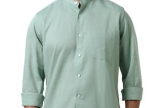 Van Heusen Men’s Regular Fit Shirt (VHSFFCUBE90249_Green