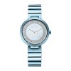 Titan Quartz Analog Blue Dial Stainless Steel Strap Watch for Women-NS95162QM02