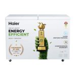 Haier 500DPW5 5 Star Hard Top Convertible Deep Freezer 5 Side Freezing, Dual Condenser Power, Metal Liner, 70mm PUF Thickness, 1+3 Years Warranty (2026 Model, White)