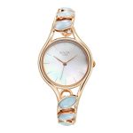 Titan Raga New You Quartz Analog Mother of Pearl Dial Blue Chalcedony Stone Strap Watch for Women-NS95190WM02