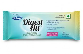 Dr. Tummz Digest All Digestive Enzymes with Bacillus Coagulans | 11 Enzymes for Digestion Support, Bloating & Heaviness | Fast-Action After-Meal Support | Mouth Melt Granules | Stick Packs |