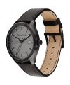 Calvin Klein Define Qtz Basic Calendar Gunmetal Round Dial Men’s Watch|Black Leather Material|Black Color Band – 25200355
