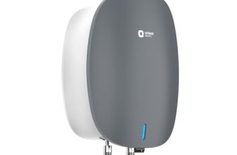 Orient Electric Instaflo Neo Geyser 5.9 Litre Instant Water Heater| Stainless Steel Tank | Red Dot Design Winner| High-rise Compatible|Shockproof, 6.5 Bar| 6 years tank warranty by Orient | Slate Grey