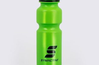 Amazon Brand – Symactive Leakproof Unbreakable Squeezable Sports Sipper Water Bottle with Push/Pull Cap | Anti-Slip Grip | LDPE Material | BPA-Free | 800 ml | Green