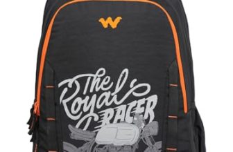 Wildcraft Motorcyle Stories 3 Compartment Laptop Backpack| 45 litre Capacity|Premium Fabric| Padded Strap| Orgainzer| Water resistant |Black