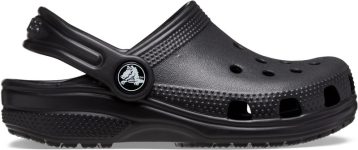 CROCS Boys & Girls Sling Back Clogs(Black , 7-8 Years)