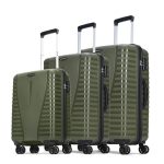 Aristocrat Airpro Set of 3 (Cabin+Medium+Large) Trolley Bags, Ivy Green
