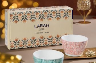 Larah by BOROSIL Opalware Bowl | Microwave & Dishwasher Safe Dinner Bowls for Salad, Fruits, Dal, Maggi, Snacks, Cereal | Breakfast Bowls | Ideal Crockery for Gifting (Tribe & Clan, 2pc Set)