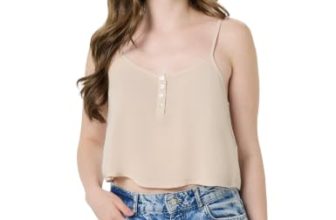 Forever 21 Women’s Regular Fit Shirt (FWS24CWOF012801_Beige