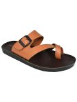 AJANTA Men’s Sandals for Men | Casual Walking Office Outdoor Sandals | Lightweight Comfortable Footwear | Anti-Skid Travel Open Toe Summer Sandals, Slippers & Chappal for Men Tan