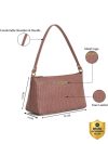 Caprese Hellen Shoulder Bag(Pink, 3.15 L)